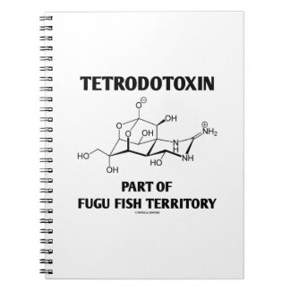 Tetrodotoxin Part Of Fugu Fish Territory Spiral Notebook