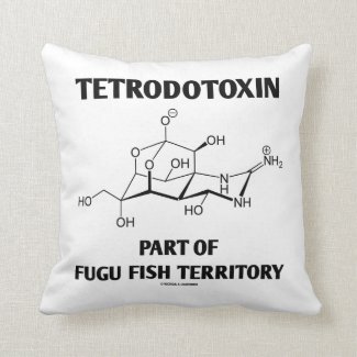 Tetrodotoxin Part Of Fugu Fish Territory Pillow