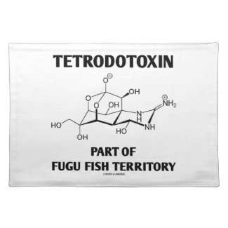 Tetrodotoxin Part Of Fugu Fish Territory Placemat