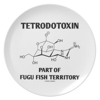 Tetrodotoxin Part Of Fugu Fish Territory Dinner Plates