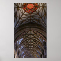 Tewkesbury abbey Ceiling poster posters