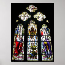 Tewkesbury Abbey Stained Glass #2 print posters