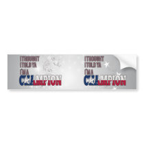 Texan and a Champion Bumper Stickers