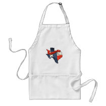 Texan Lone Star State retro flag map of Texas Apron