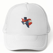 Texan Lone Star State retro flag map of Texas hats