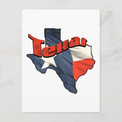 map of texas state. Texan Lone Star State retro flag map of Texas Post Cards by Funkart