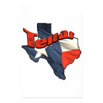 Texan Lone Star State retro flag map of Texas posters