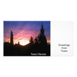 Texan Sunset Photo Card