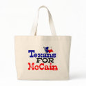 Texans for Mccain Tote Bag