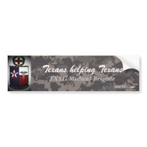 Texans helping Texans digital Camo bumper stickers