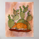 Texas Armadillo Print