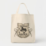 Texas Birder Shield Grocery Tote
