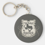 Texas Birder Shield Basic Keychain