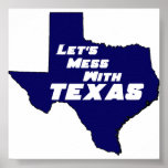 Texas Blue Poster posters