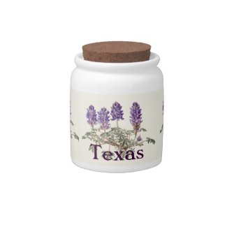Texas Bluebonnet Candy Jar