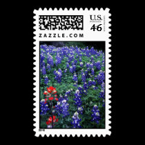 Texas Bluebonnets and Indian Paintbrush stamps