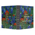Texas Bluebonnets/Indian Paintbrush Avery Binder