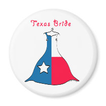 Texas Bride Refrigerator Magnet