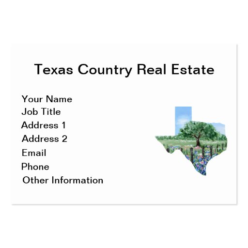 Texas Business Card (front side)
