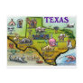 TEXAS Cartoon Map Postcard TEXAS Cartoon Map Postcard