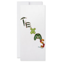 Texas Chili Peppers Rack Cards