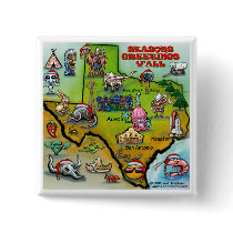 TEXAS Christmas Map Button