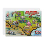 TEXAS Christmas Map Custom Announcement