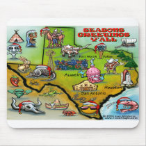 TEXAS Christmas Map Mousepad