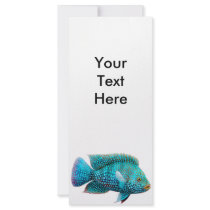 Texas Cichlid Fish Rack Card rack cards
