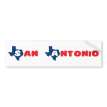 Texas Cites San Antonio Bumper Stickers