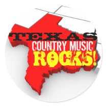 Texas Country Music Rocks Stickers