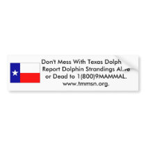 Texas Dolphins bumper stickers