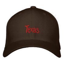 Texas Embroidered Baseball Caps