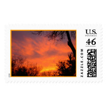 Texas February Sunset postage by annienbart Texas February Sunset postage