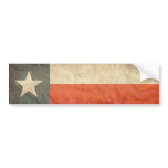 Texas Flag Aged Bumper Stickers