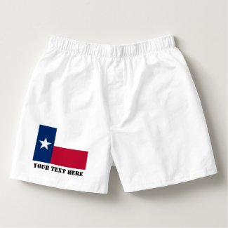 Texas flag boxer shorts and Texan pride briefs