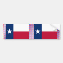 Texas Flag Bumper Stickers