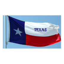 Texas Flag Business Card