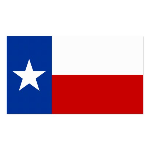 texas flag business card templates (front side)