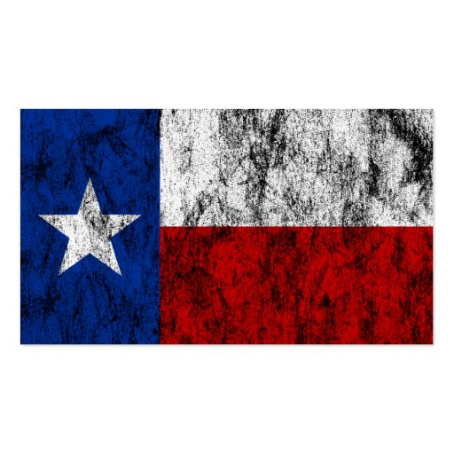 texas flag business cards (front side)