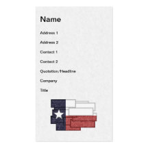 TEXAS FLAG COLLAGE BUSINESS CARD TEMPLATES