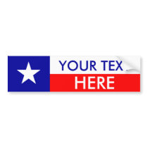 Texas Flag: Create Your Own bumper stickers