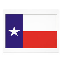 Texas Flag Custom Announcement