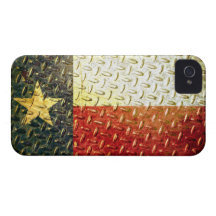 Texas Flag Diamond plated gear Case-Mate iPhone 4 Case