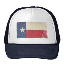 Texas Flag, Distressed Trucker Hats
