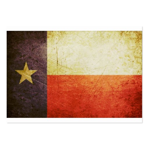 Texas Flag Grunge effect Business Card Templates (back side)