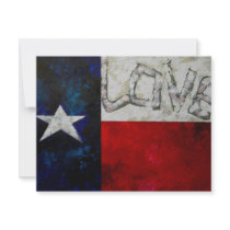 Texas flag invitation