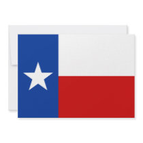 texas flag personalized invites