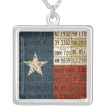 Texas Flag License Plate Art Lone Star State Jewelry
