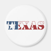 Texas flag magnet